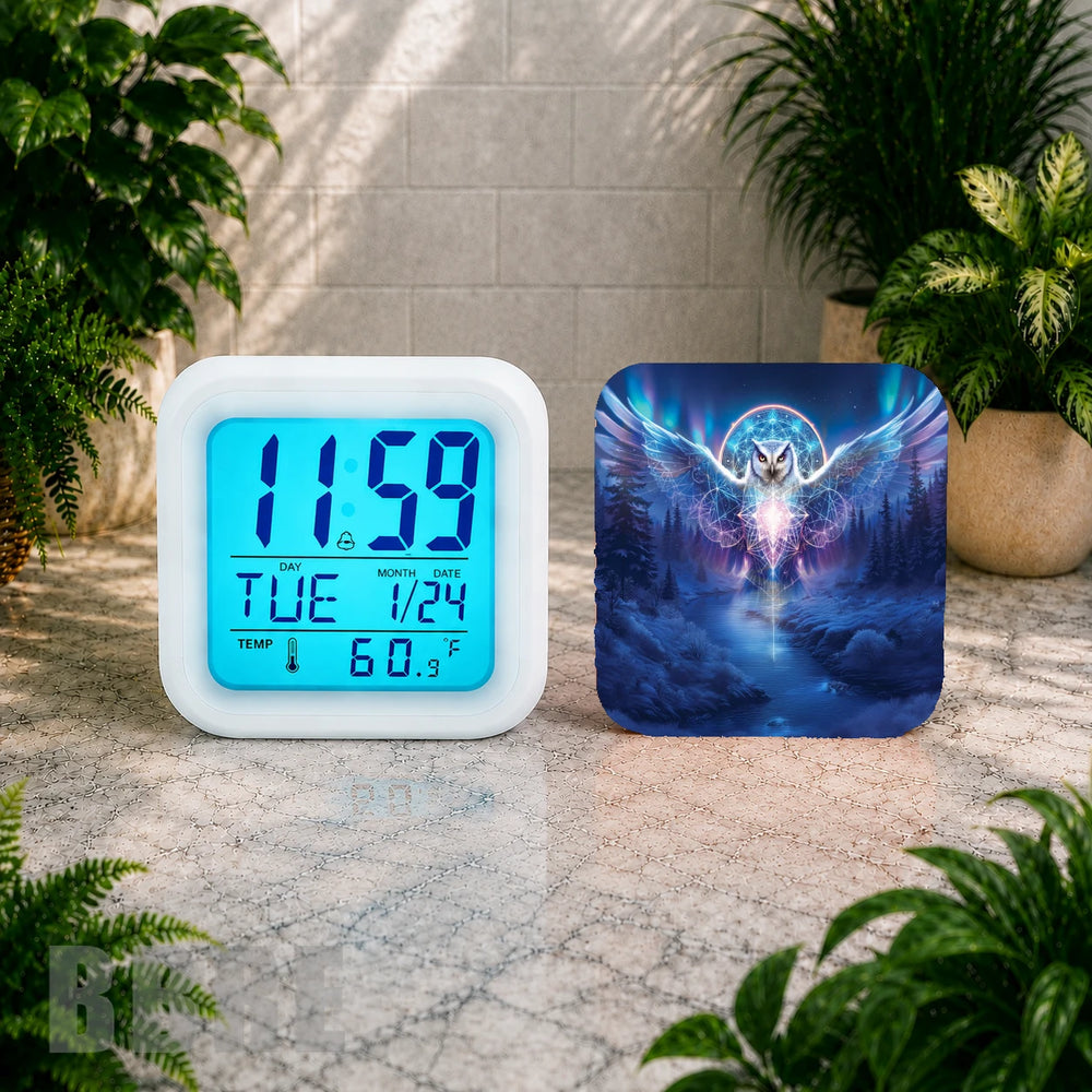 Owl Spirit Digital Clock Transfer