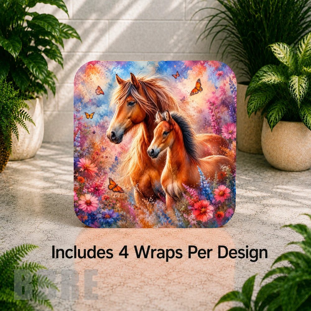 Equine Beauty Digital Clock Transfer