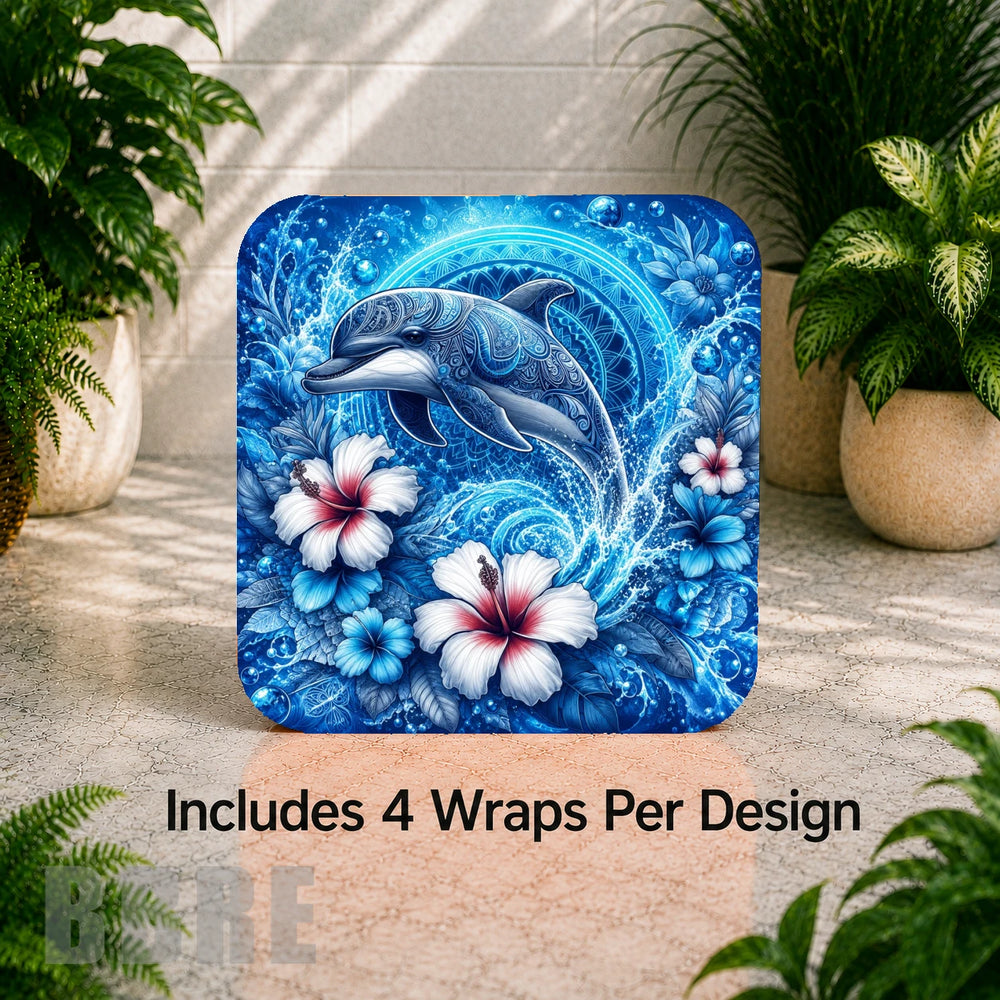 Dolphin Waves Digital Clock Transfer