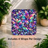 Floral Burst Digital Clock Transfer