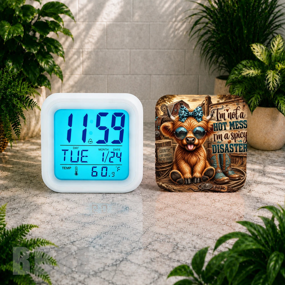 Spicy Disaster Digital Clock Transfer