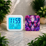 Butterfly Symphony Digital Clock Transfer