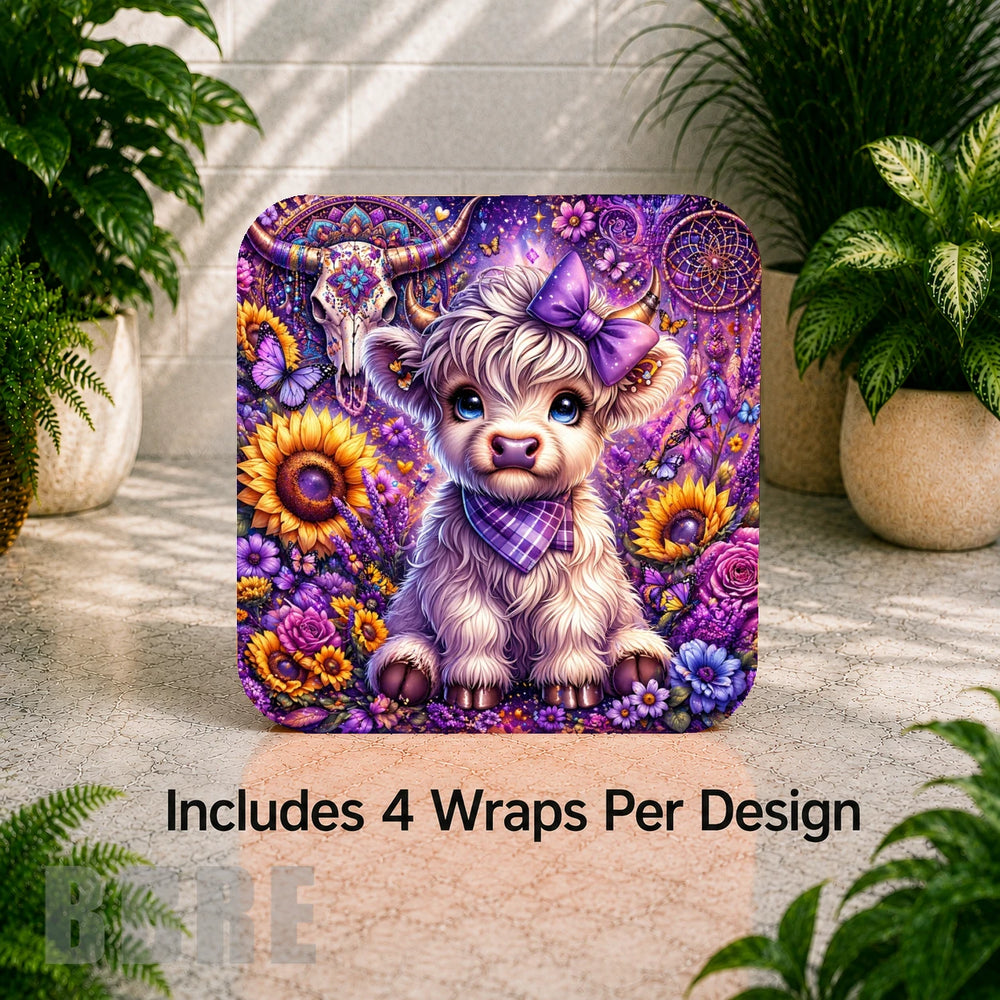 Floral Calf Digital Clock Transfer
