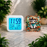 Cowboy Calf 2 Digital Clock Transfer