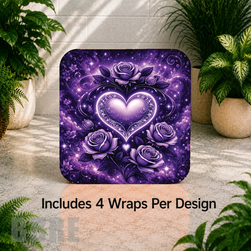 Heart Roses Digital Clock Transfer