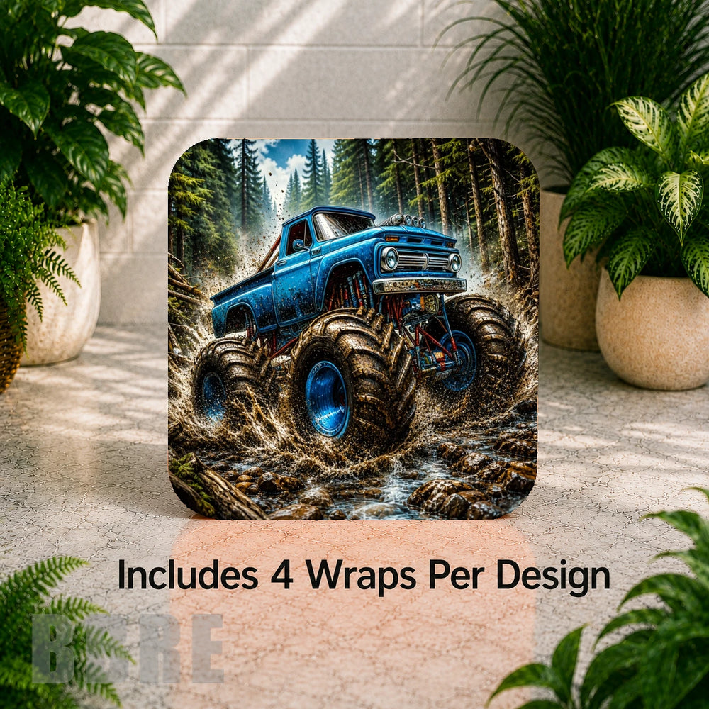 Monster Truck Digital Clock Transfer