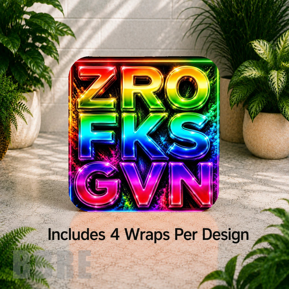 Colorful Neon Digital Clock Transfer