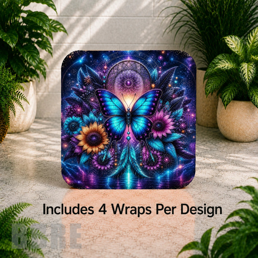 Butterfly Bloom 2 Digital Clock Transfer