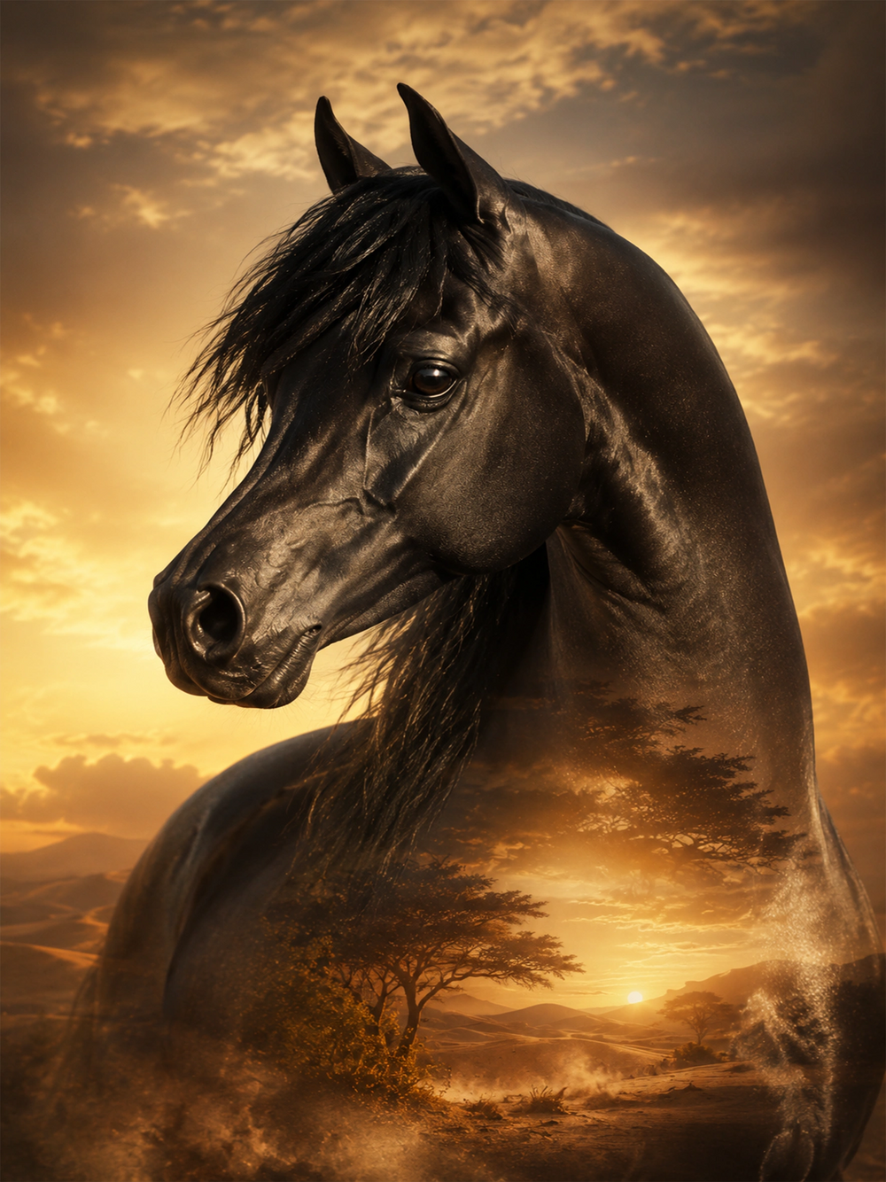 Majestic Black Horse Main Image