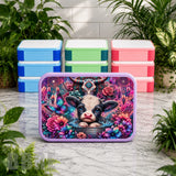 Floral Cow Lunch Box Transfer