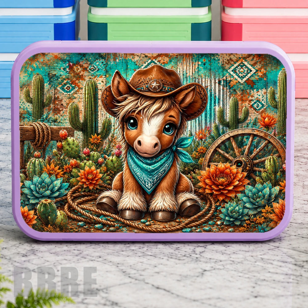 Cowboy Pony Lunch Box Transfer