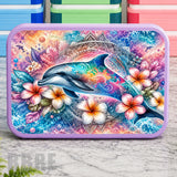 Colorful Dolphin Lunch Box Transfer