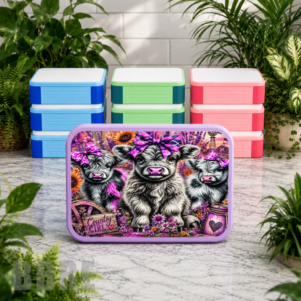 Country Girl Lunch Box Transfer