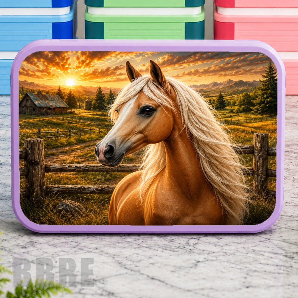 Majestic Horse Lunch Box Transfer