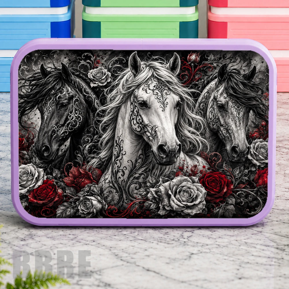 Majestic Horses Lunch Box Transfer