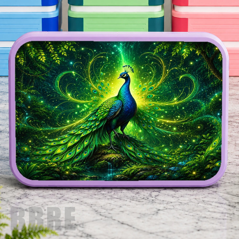 Peacock Dream Lunch Box Transfer