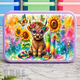 Colorful Highland Lunch Box Transfer