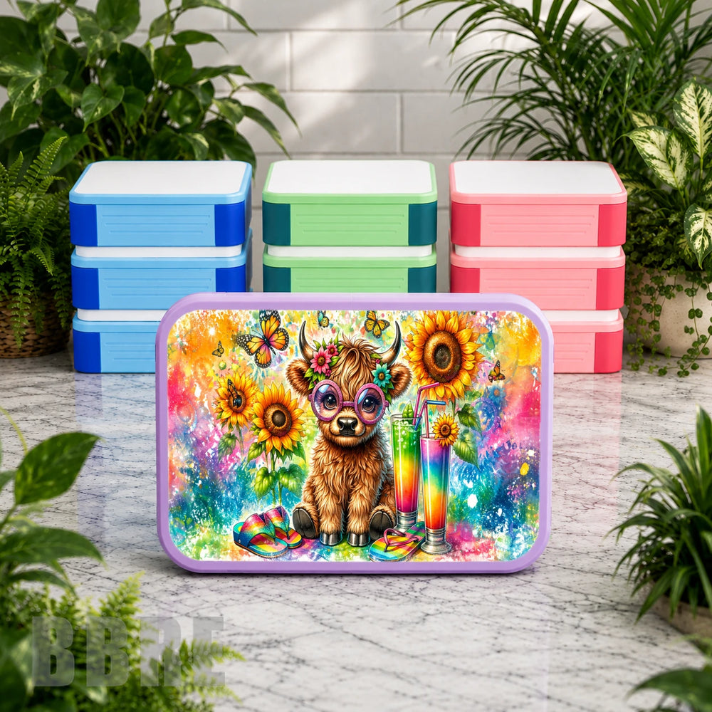 Colorful Highland Lunch Box Transfer