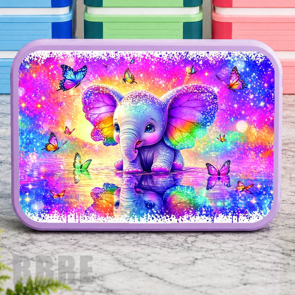 Colorful Elephant Lunch Box Transfer