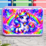 Rainbow Unicorn Lunch Box Transfer
