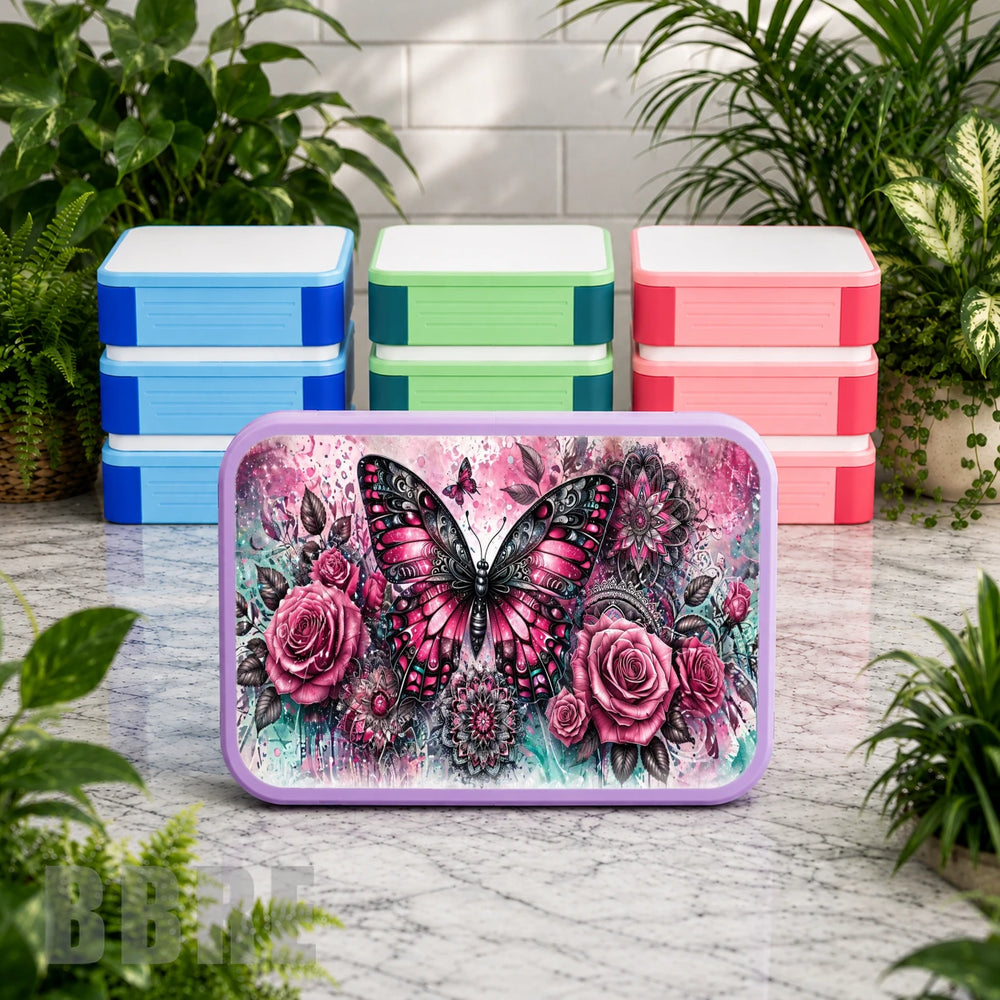 Butterfly Blossom Lunch Box Transfer