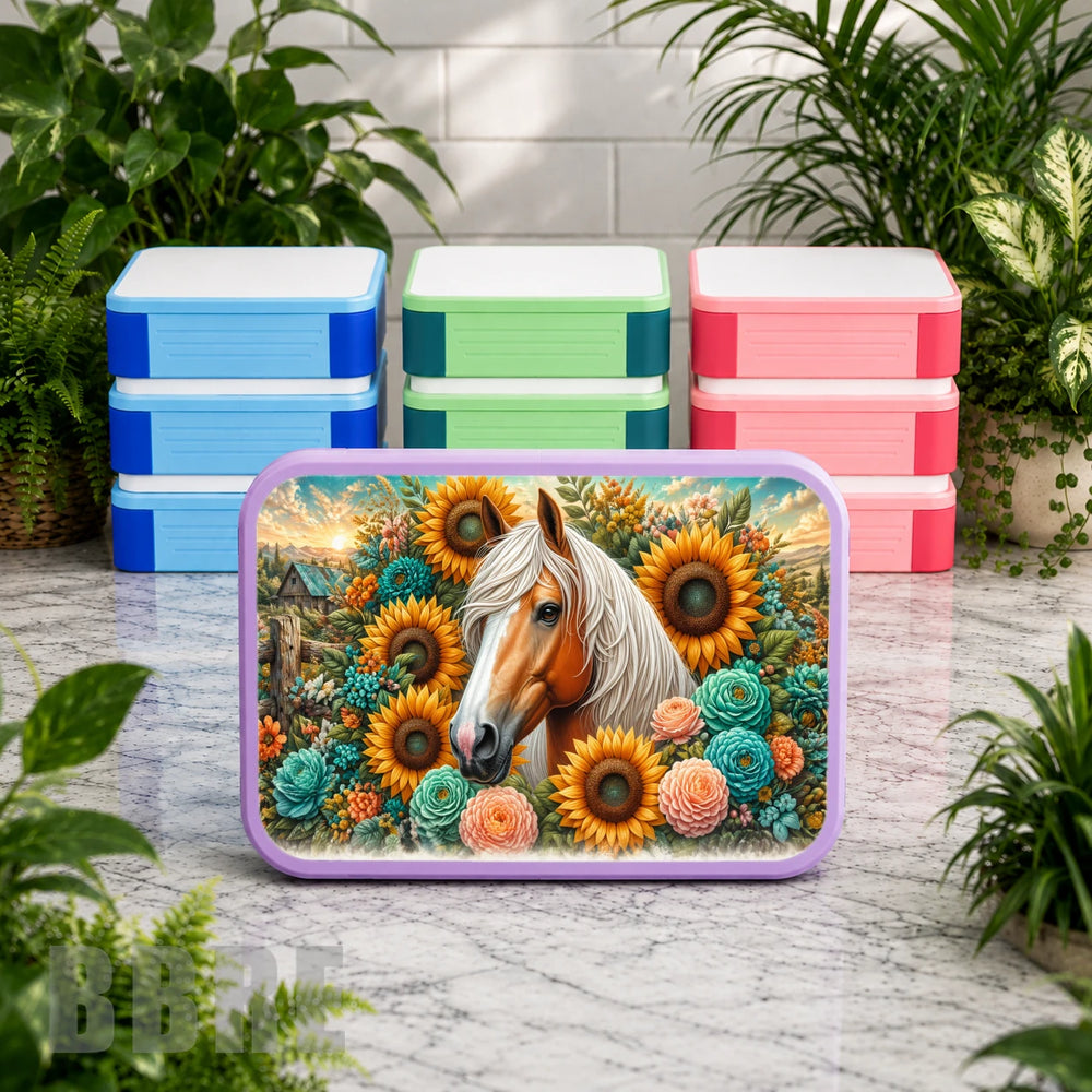 Sunflower Horse Lunch Box Transfer