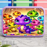 Cute Dinosaurs Lunch Box Transfer