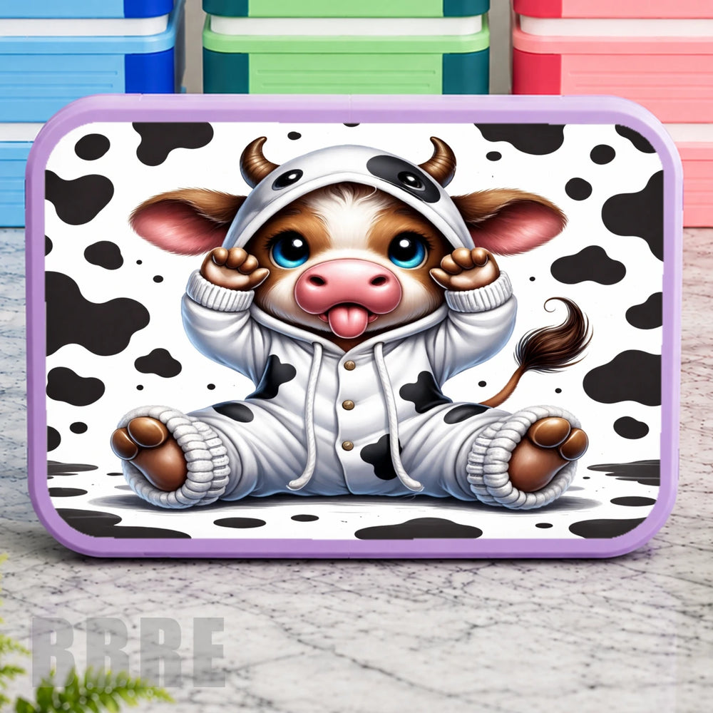 Cute Cow Lunch Box Transfer