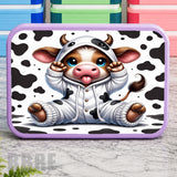 Cute Cow Lunch Box Transfer