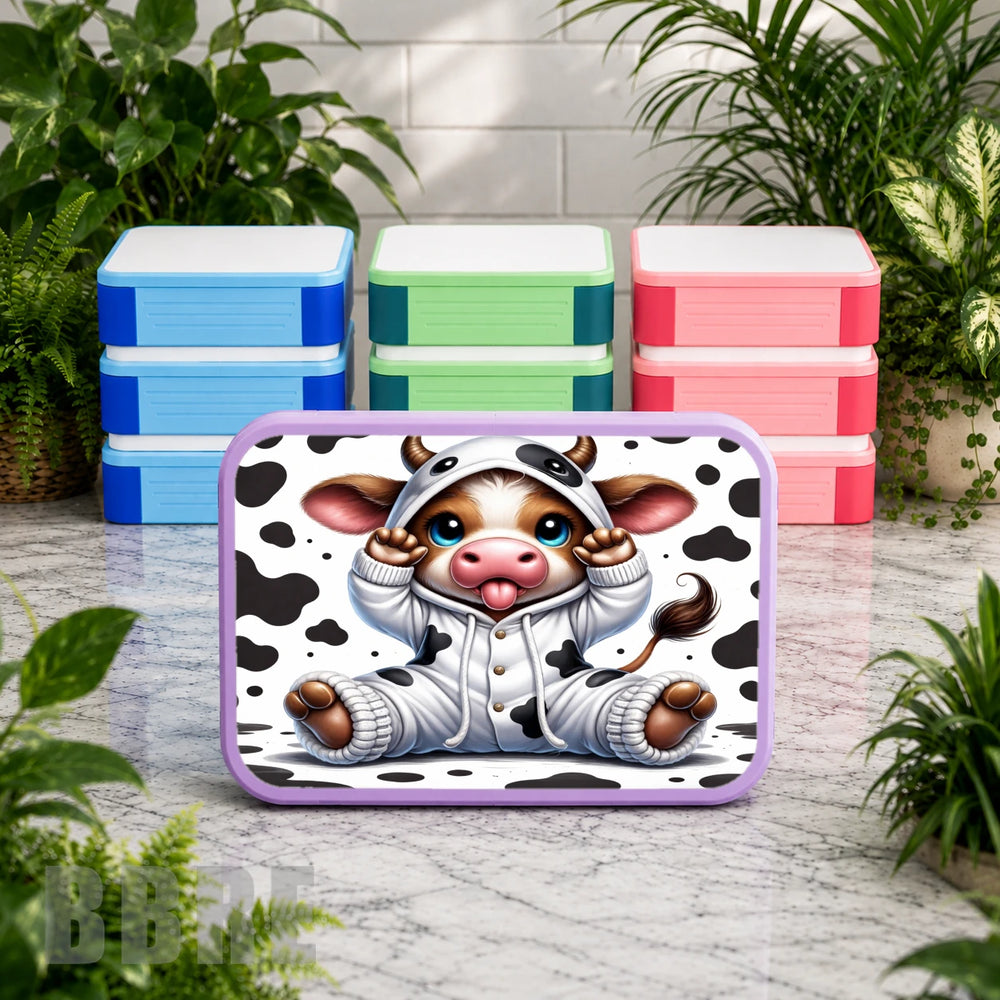 Cute Cow Lunch Box Transfer