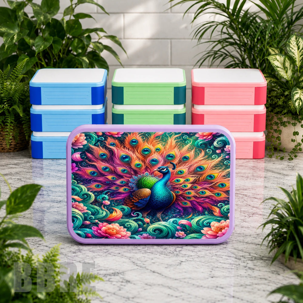 Peacock Paradise Lunch Box Transfer