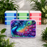 Peacock Elegance Lunch Box Transfer