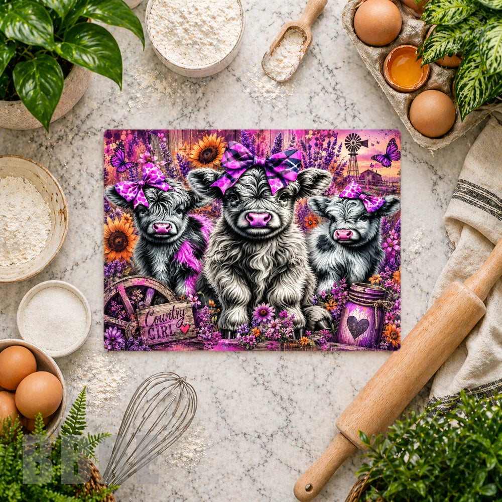 Country Cow Trio Vertical Mockup