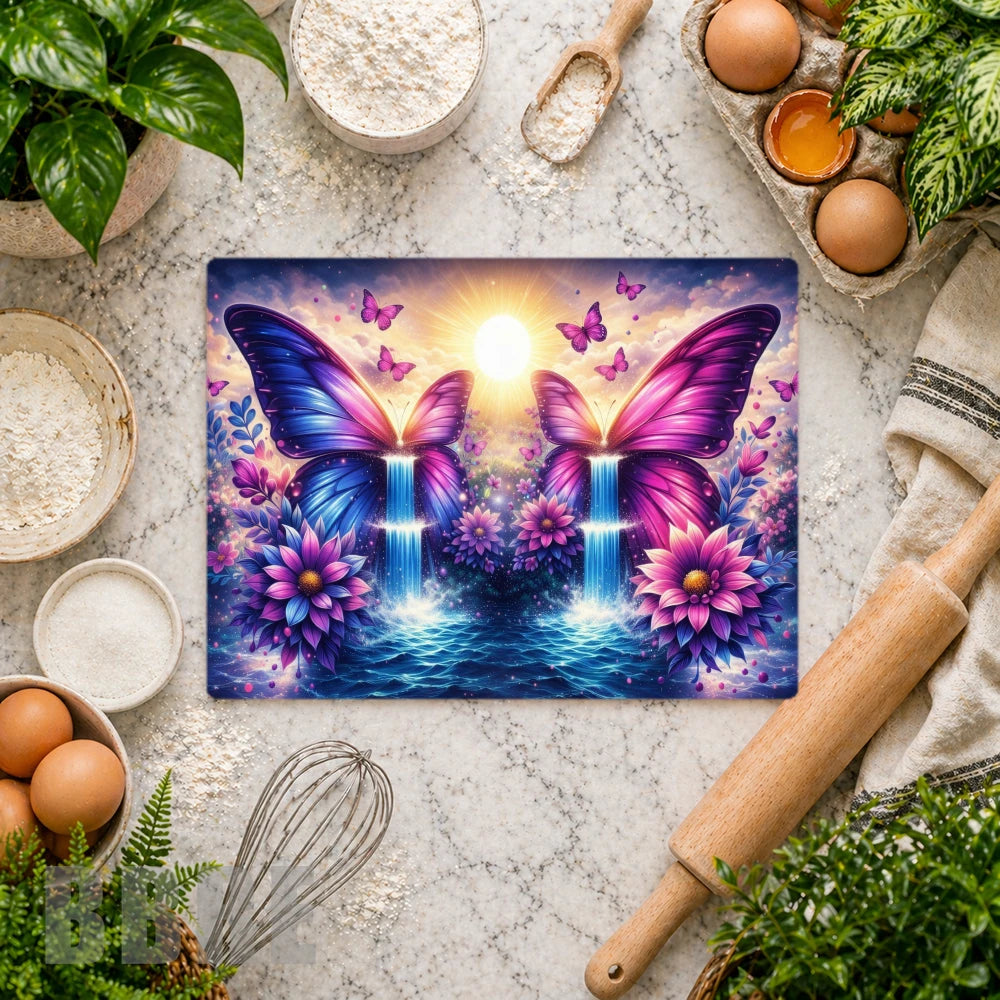 Butterfly Waterfall Vertical Mockup