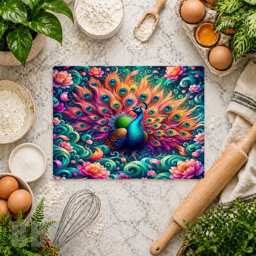 Peacock Splendor Vertical Mockup