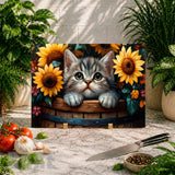 Kitten Sunflowers 2 Main Image