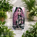 Pink Haired Beauty Product Mockup