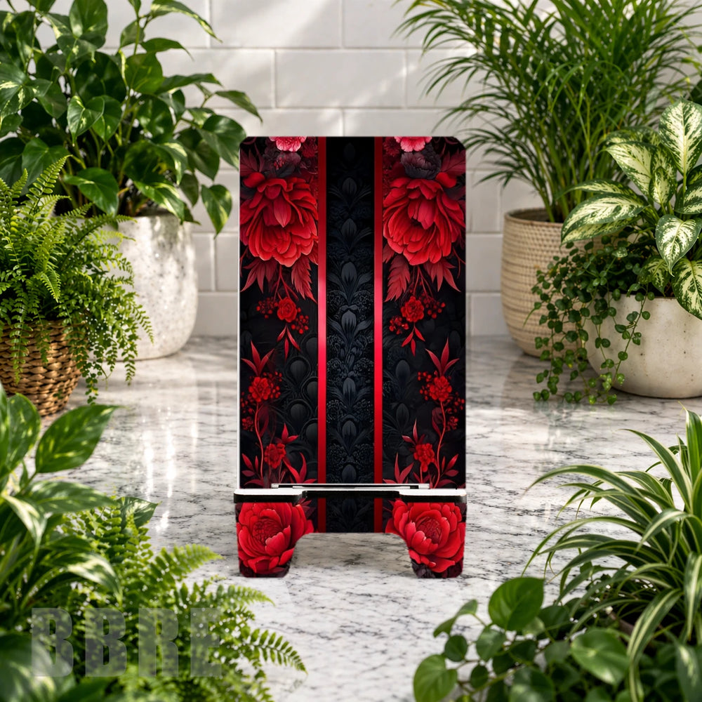 Red Floral Product Mockup