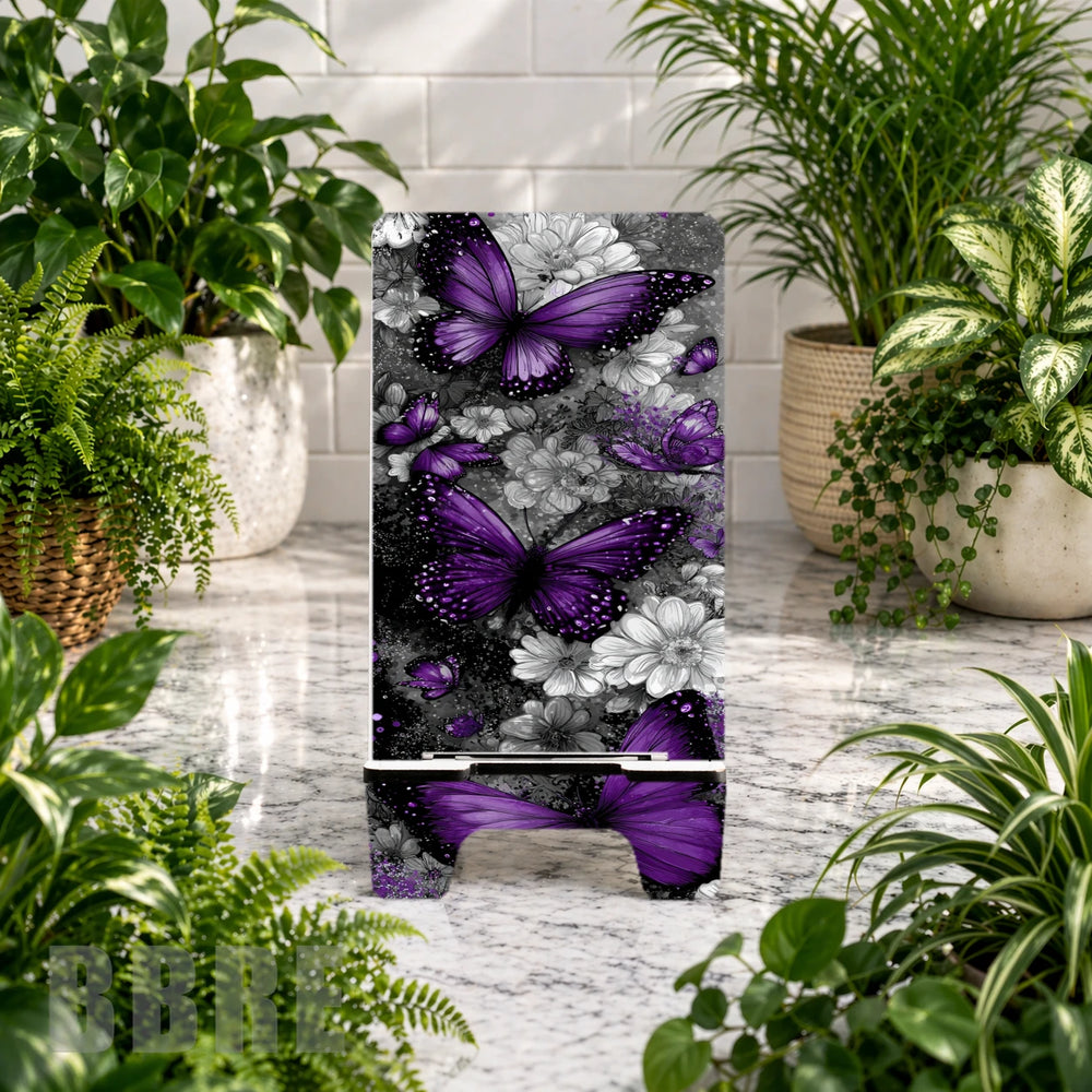 Purple Butterflies Product Mockup