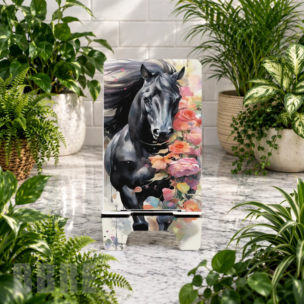 Floral Black Stallion Product Mockup