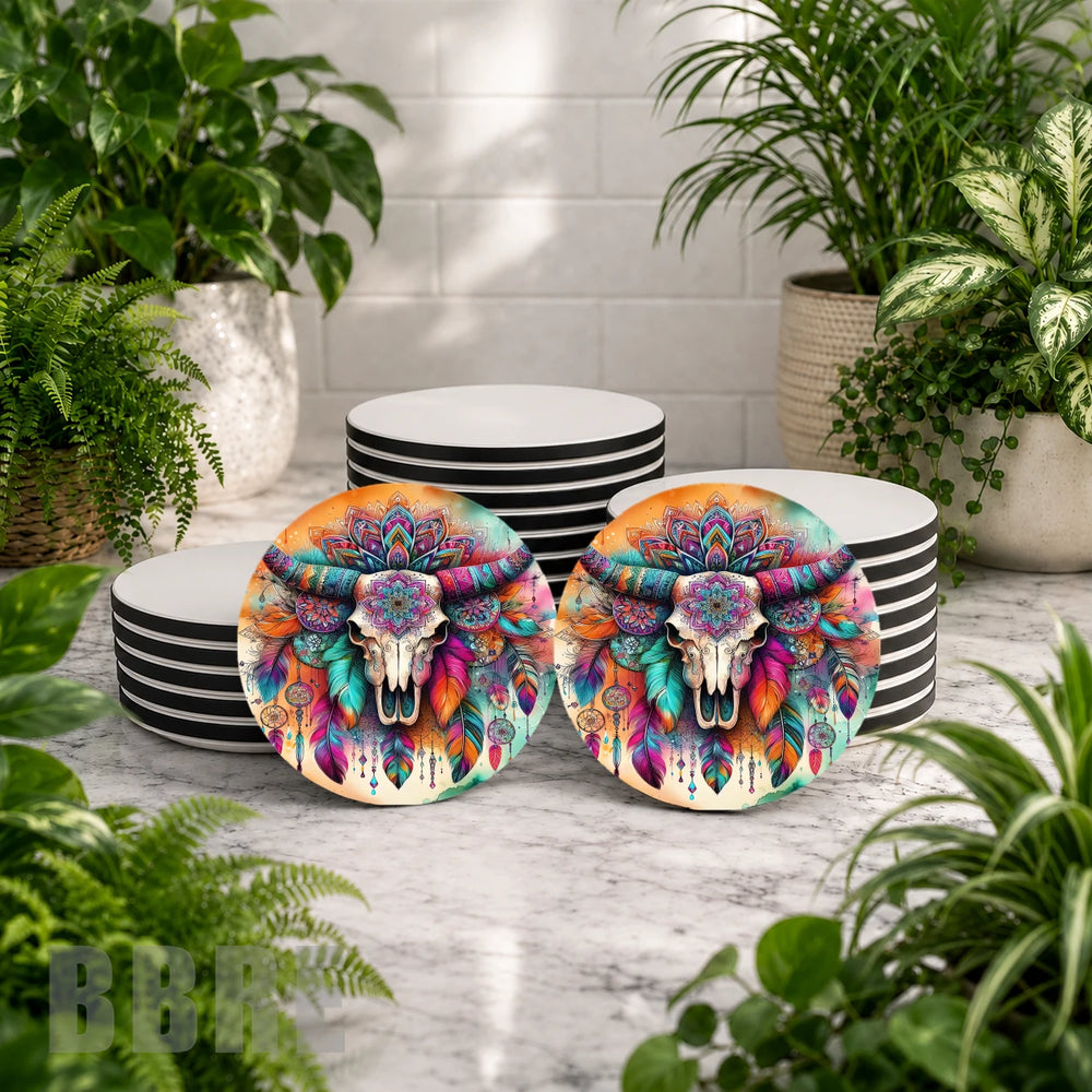 Colorful Skull Product Mockup