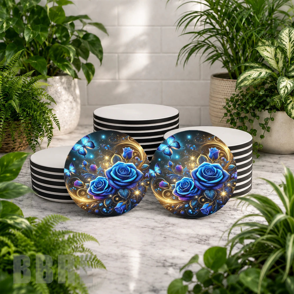 Blue Rose Product Mockup