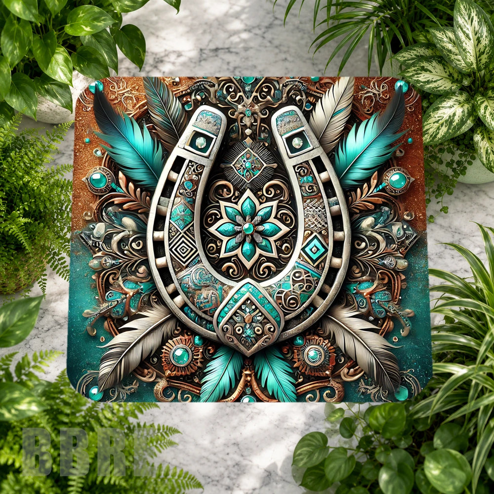 Turquoise Horseshoe Product Image