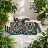 Turquoise Horseshoe Product Mockup