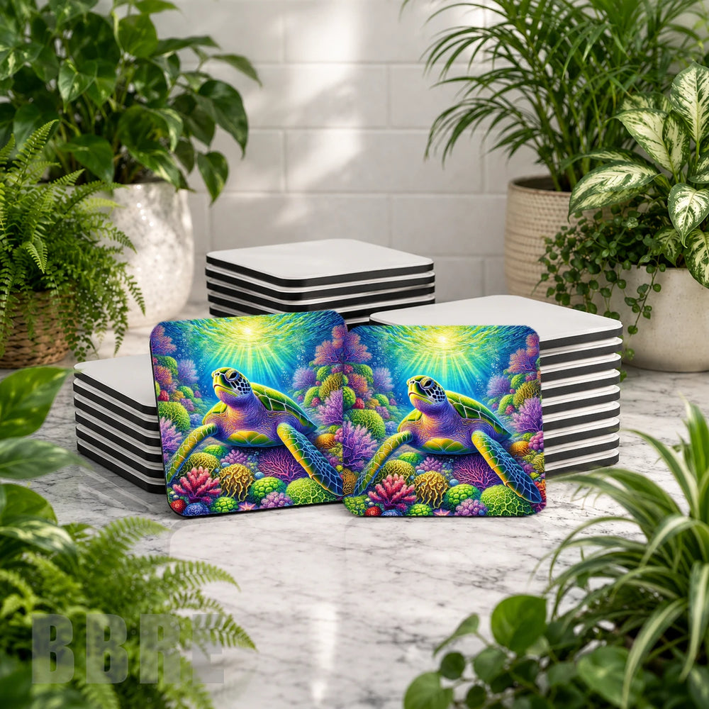 Colorful Sea Turtle 3 Product Mockup