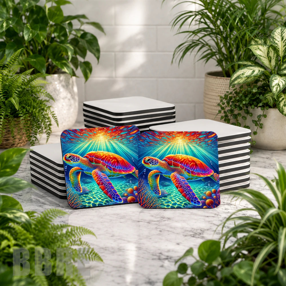 Colorful Sea Turtle 4 Product Mockup