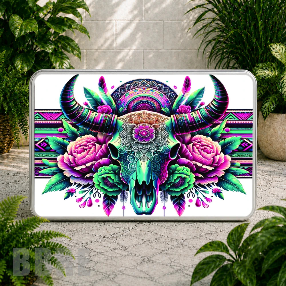 Floral Skull 2 Coaster Sublimation Wrap