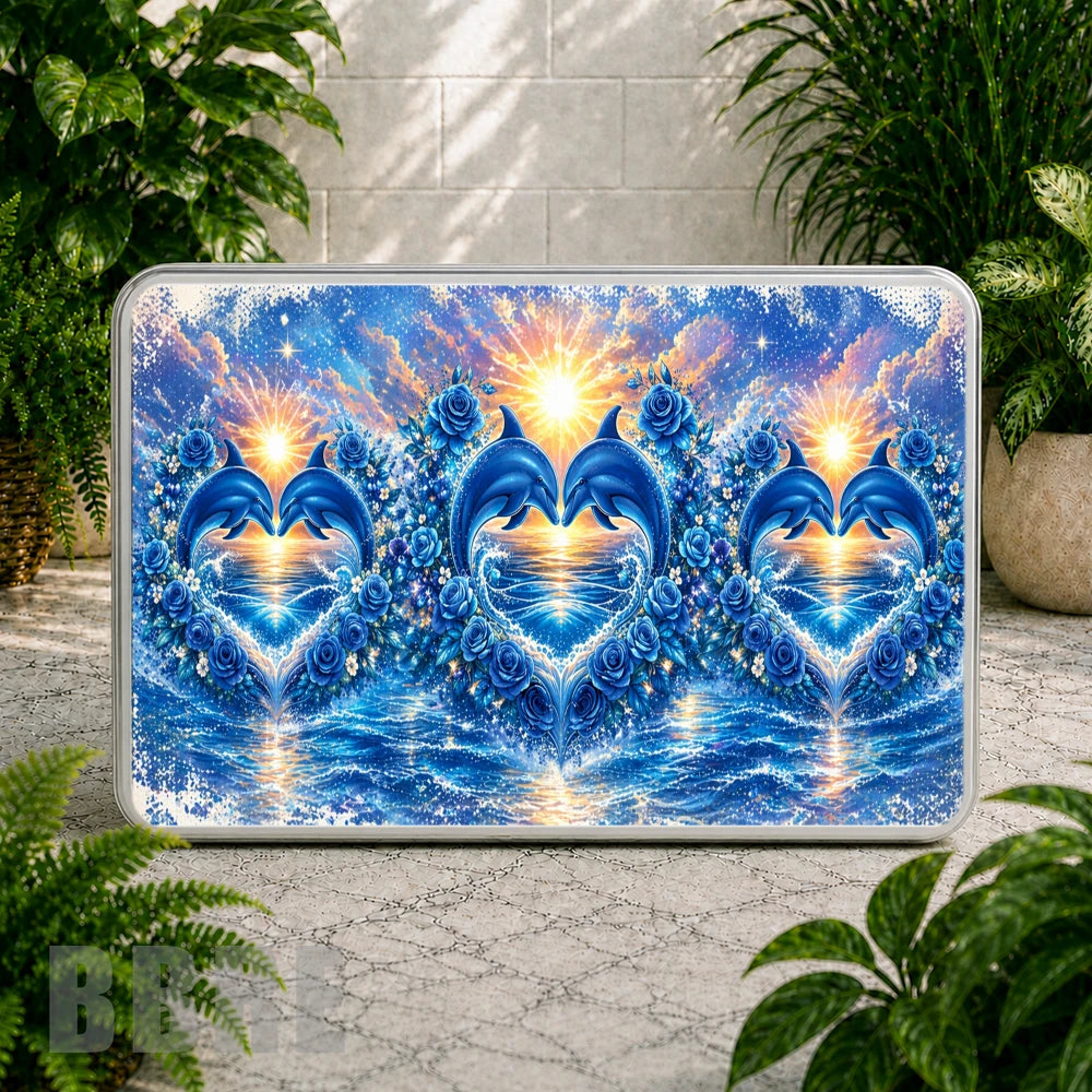 Dolphin Hearts Coaster Sublimation Wrap