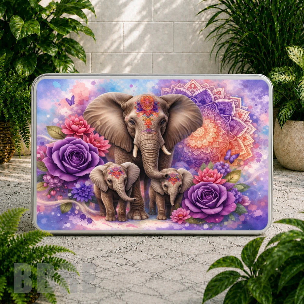 Elephant Family Coaster Sublimation Wrap