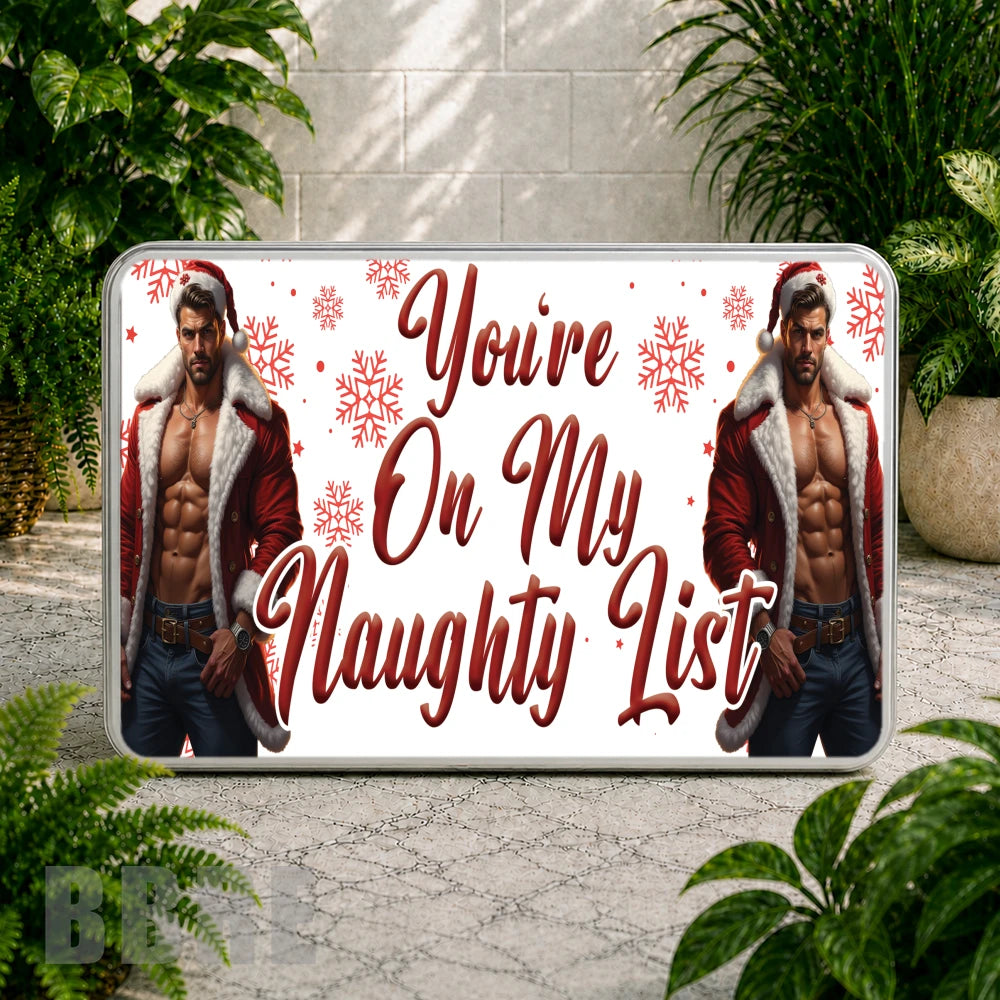 Naughty List Coaster Sublimation Wrap